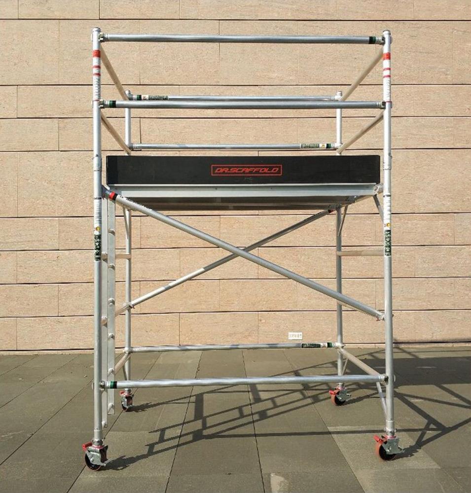 批发天花吊顶用铝合金快装移动脚手架多功能施工专用脚手架