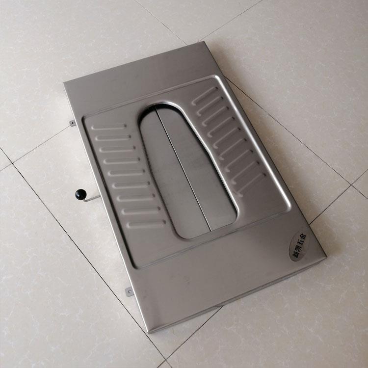 乌鲁木齐农村不锈钢旱厕蹲便器 免水冲蹲便器 带盖蹲便器