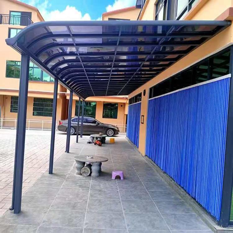 房山批发华美z-094挡雨棚户外遮阳雨棚 停车棚遮雨篷制作