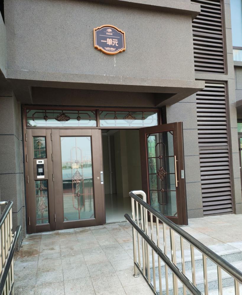 潍坊不锈钢对讲门楼道单元门入户防盗门厂家生产安装