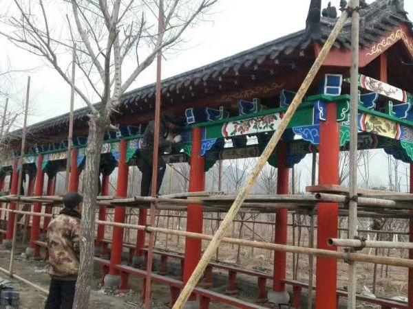 山东仿古建筑长廊