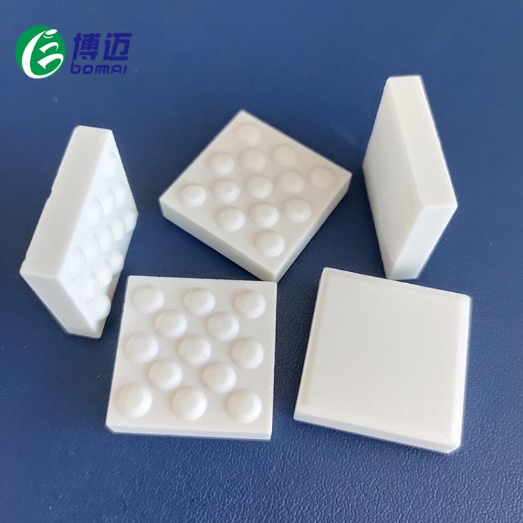 陶瓷耐磨片 长20宽 20带凸点耐磨陶瓷片可定制