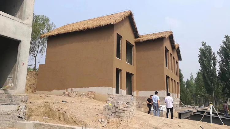 河北漆华仕稻草墙泥外墙稻草漆