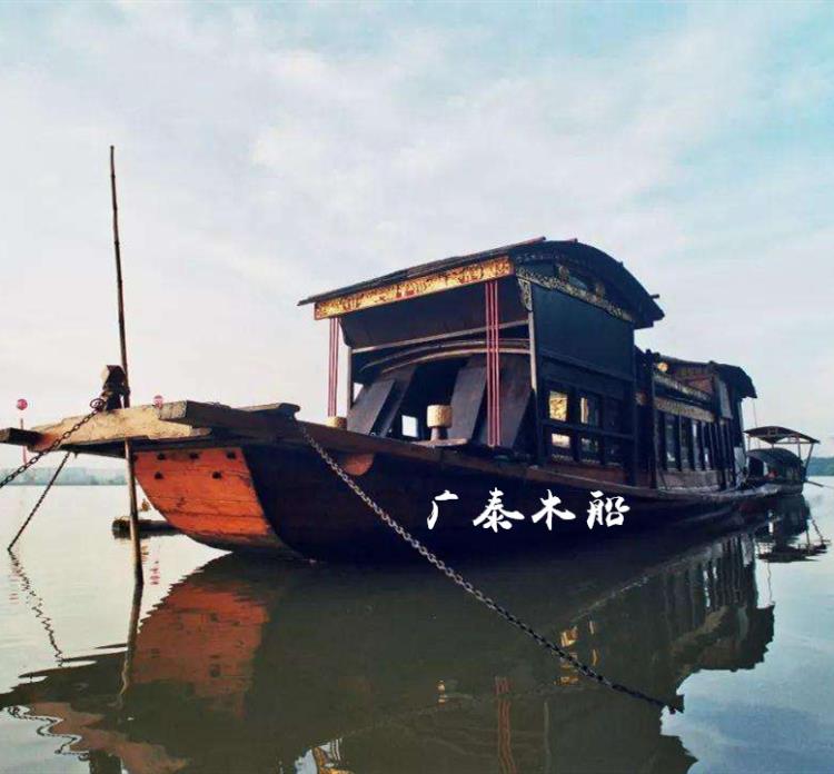 广泰木船南湖红船革命船实木船装饰船