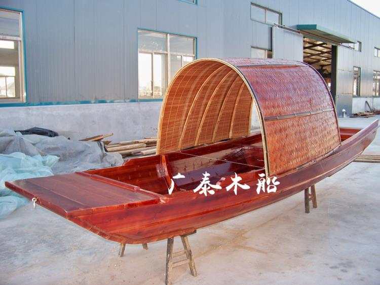 木船乌篷船旅游船景观船实木船渔船定制的船广泰木船