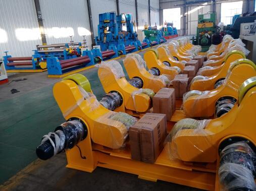 河南鄭州20噸焊接拖輪架焊接滾輪架廠家-雙電機驅(qū)動