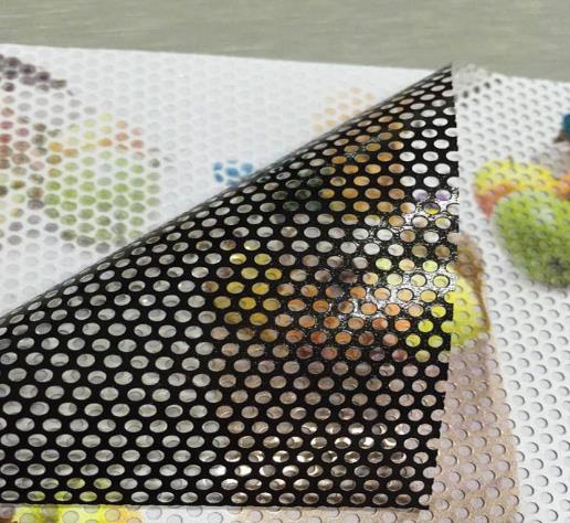 单孔透 商场玻璃幕墙广告 巴士玻璃窗单孔透广告海报 海报印刷