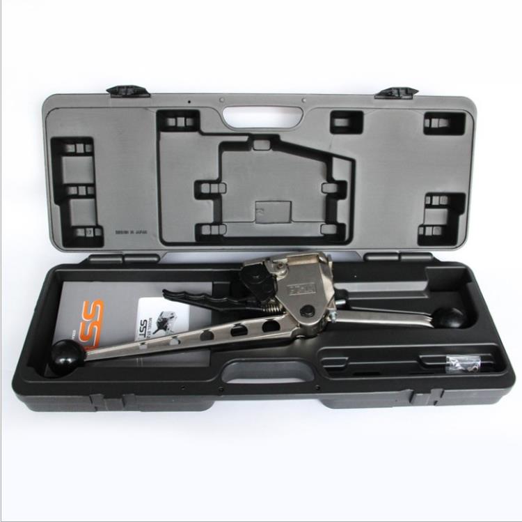 供应台湾原装手动钢带打包机木箱手动免扣打包机无扣钢带捆包机