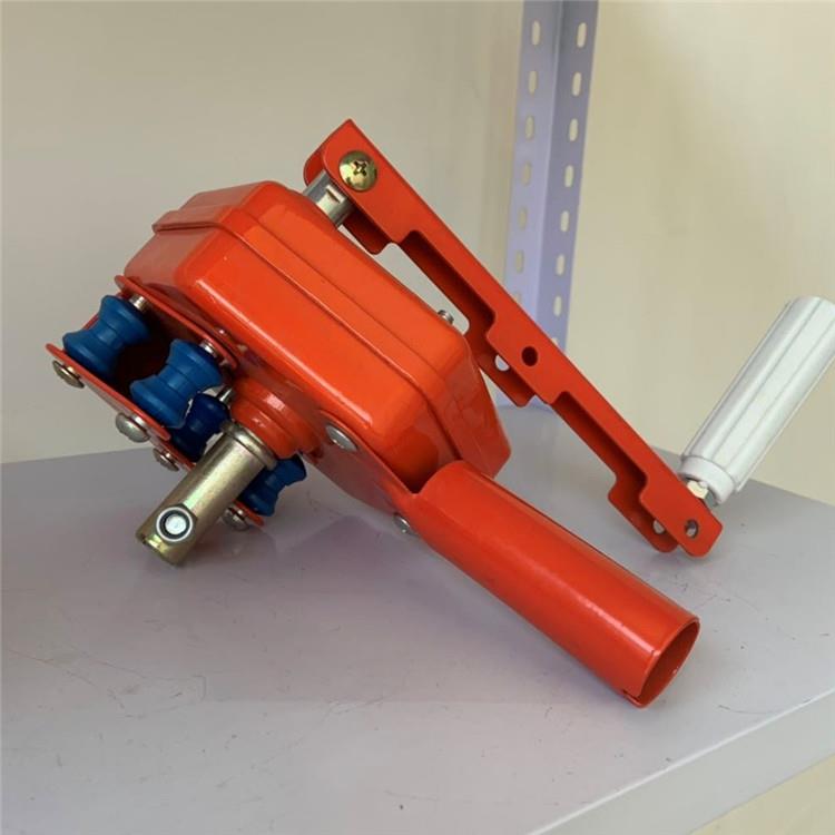 温室手动卷帘机蔬菜大棚配件养殖场放风机涡轮摇膜器压膜卡