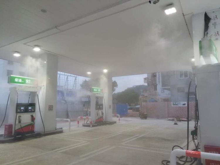 加油站罩棚喷雾降温系统