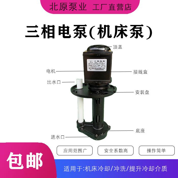 北原泵業(yè) 三相電泵 單相電泵 水泵 油泵 機(jī)床冷卻泵