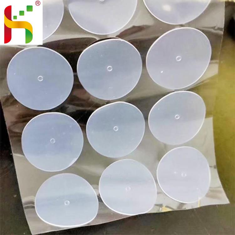 厂家直销kn95口罩硅胶片呼吸阀门配件食品级阀门硅胶片透明