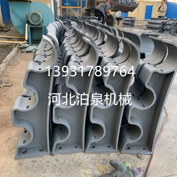 ZG25鑄鋼護欄支架a紅色橋梁鑄鐵支架a300高80