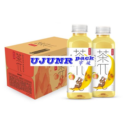 果汁饮料瓶贴标机-全自动回转式热熔胶方瓶贴标机