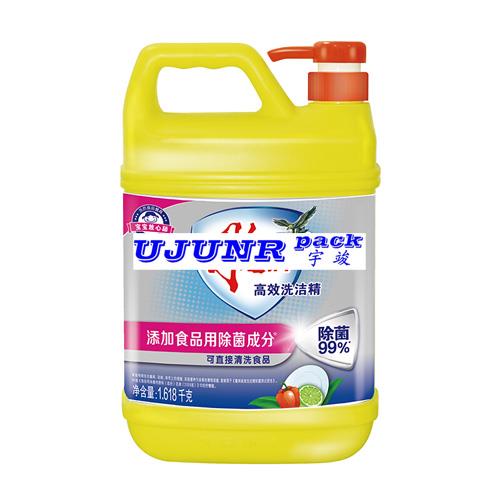 洗洁精贴标机-广州宇竣回旋式热熔胶方瓶贴标机