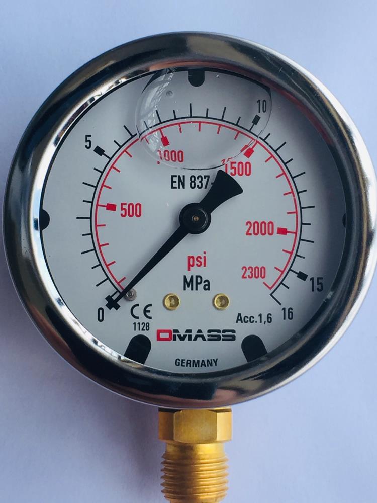 DMASS壓力表MBB系列16mpa表圓63mm側(cè)接徑向安裝