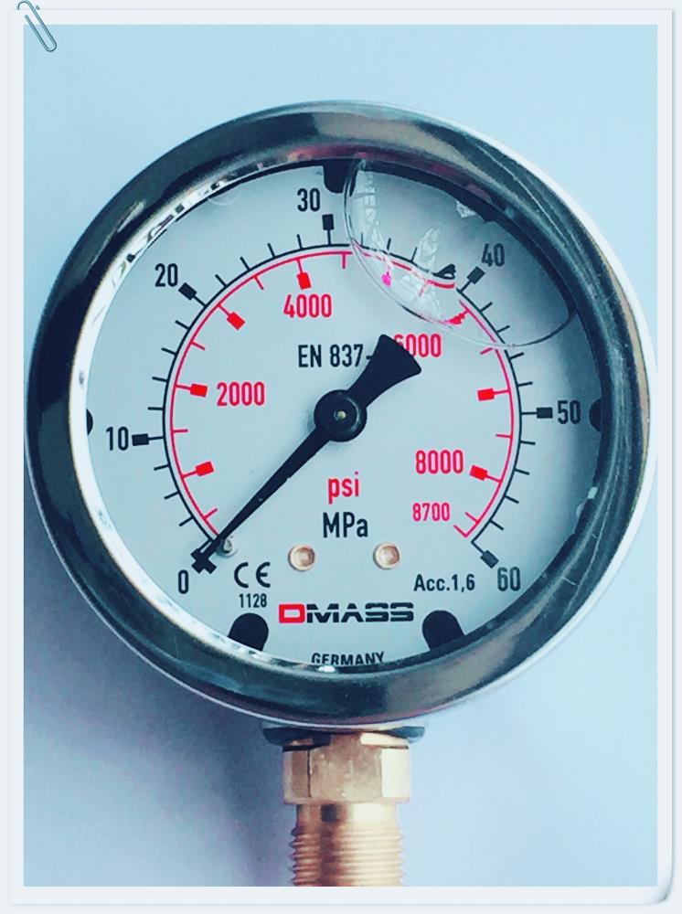 DMASS壓力表 油壓表 注塑機壓鑄機精密壓力表60mpa