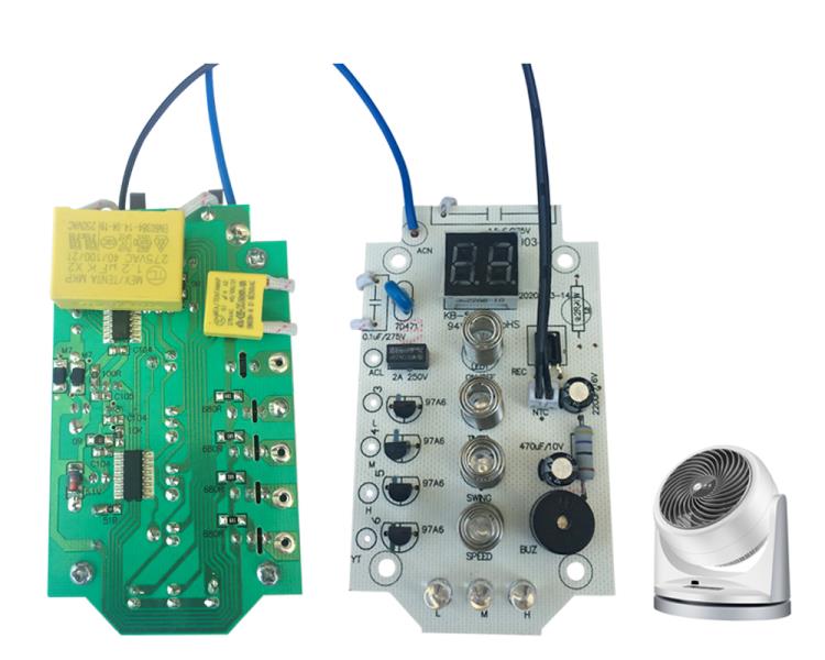 空氣循環扇電路控制板 電風扇線路板開發加工 余姚慈溪PCBA