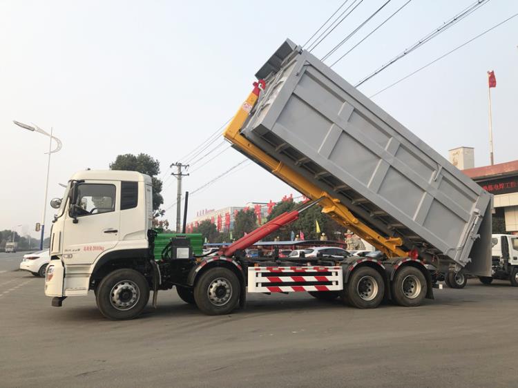 湖北新中綠30噸東風天龍勾臂車