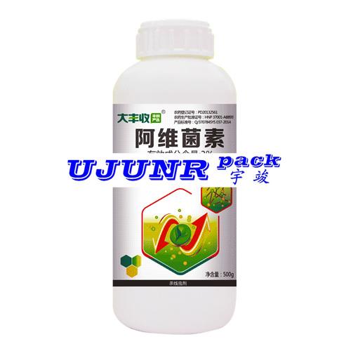 农药瓶贴标机-全自动旋转式热熔胶圆瓶贴标机