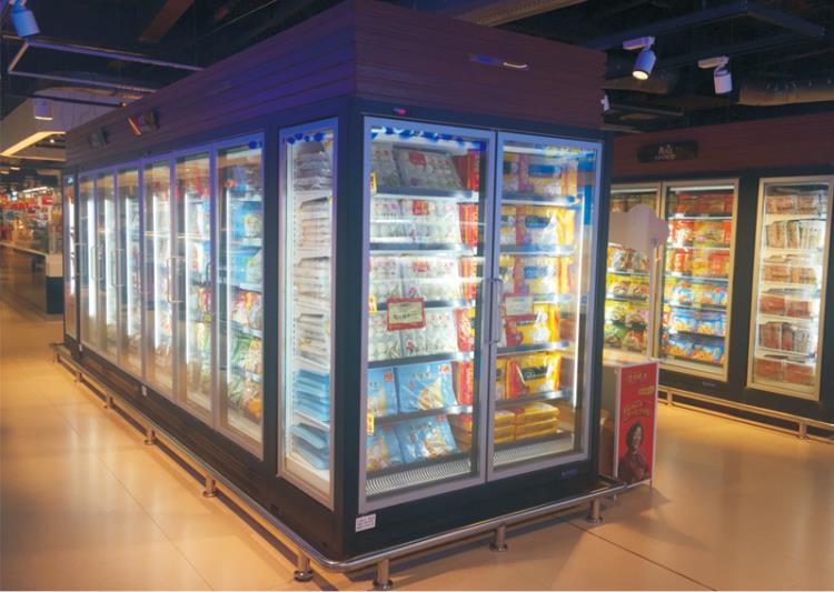 广东三盾超市冷链商超冷链设备便利店冷柜风幕柜水果冷藏柜