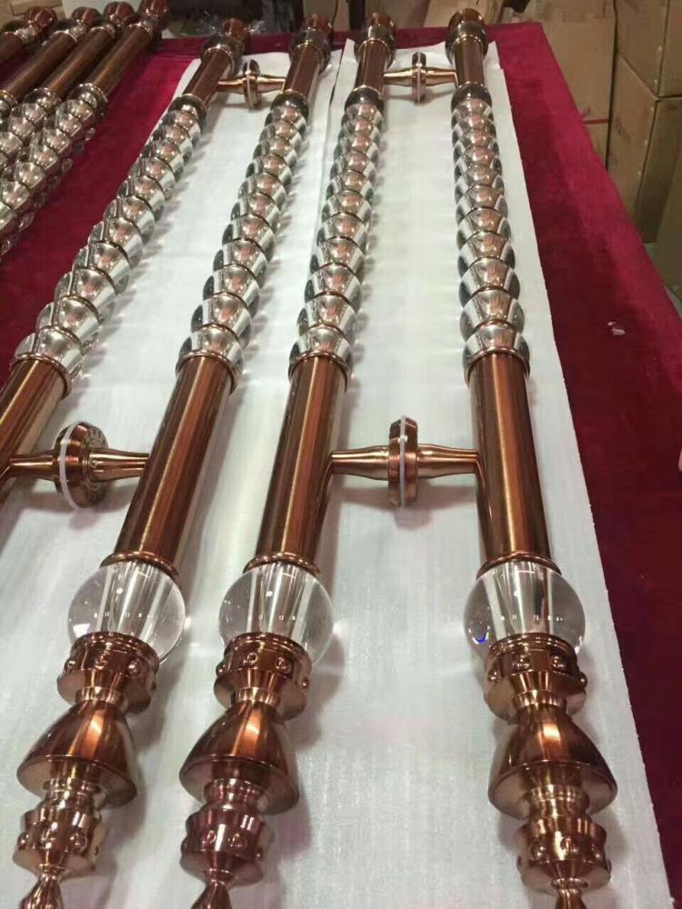 304#酒店大門 不銹鋼方管長拉手 不銹鋼蝕刻圖案拉手