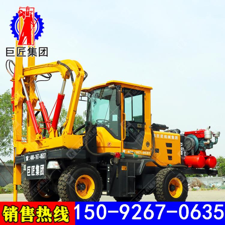 高速公路護(hù)欄打樁機(jī) 打拔鉆孔一體打樁機(jī) 波形護(hù)欄打樁機(jī)