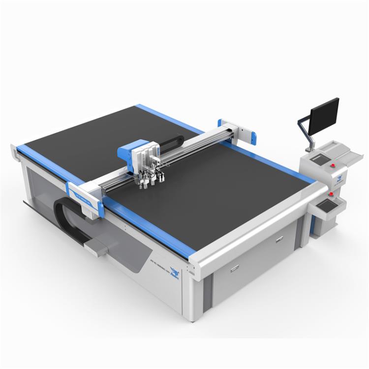 服裝布料切割機 皮革切割裁剪機 汽車腳墊生產(chǎn)設備振動刀切割機