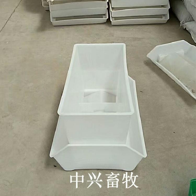 河北廊坊大厂县塑料鹅料槽抗老化种鸭食槽商品鸭料箱尺寸
