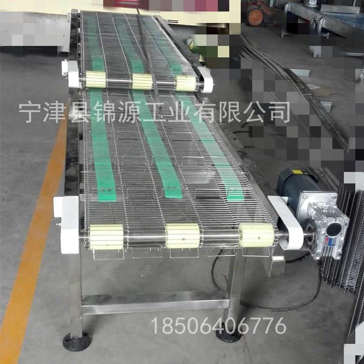 小型油炸输送机乙型网带一字网输送带锦源定制厂家直销