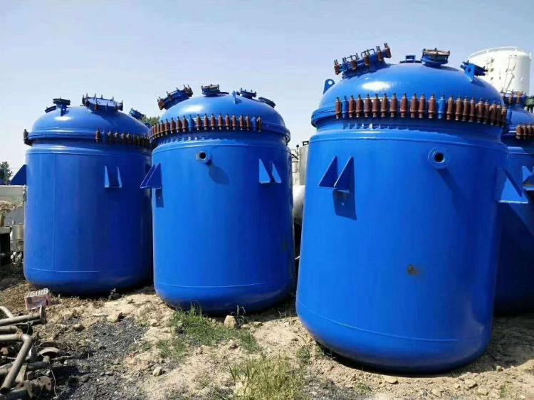 出售二手5000搪瓷反應釜