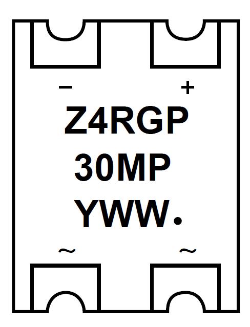 3A-1000V橋式整流器Z4RGP30MPH智威原廠(chǎng)原裝