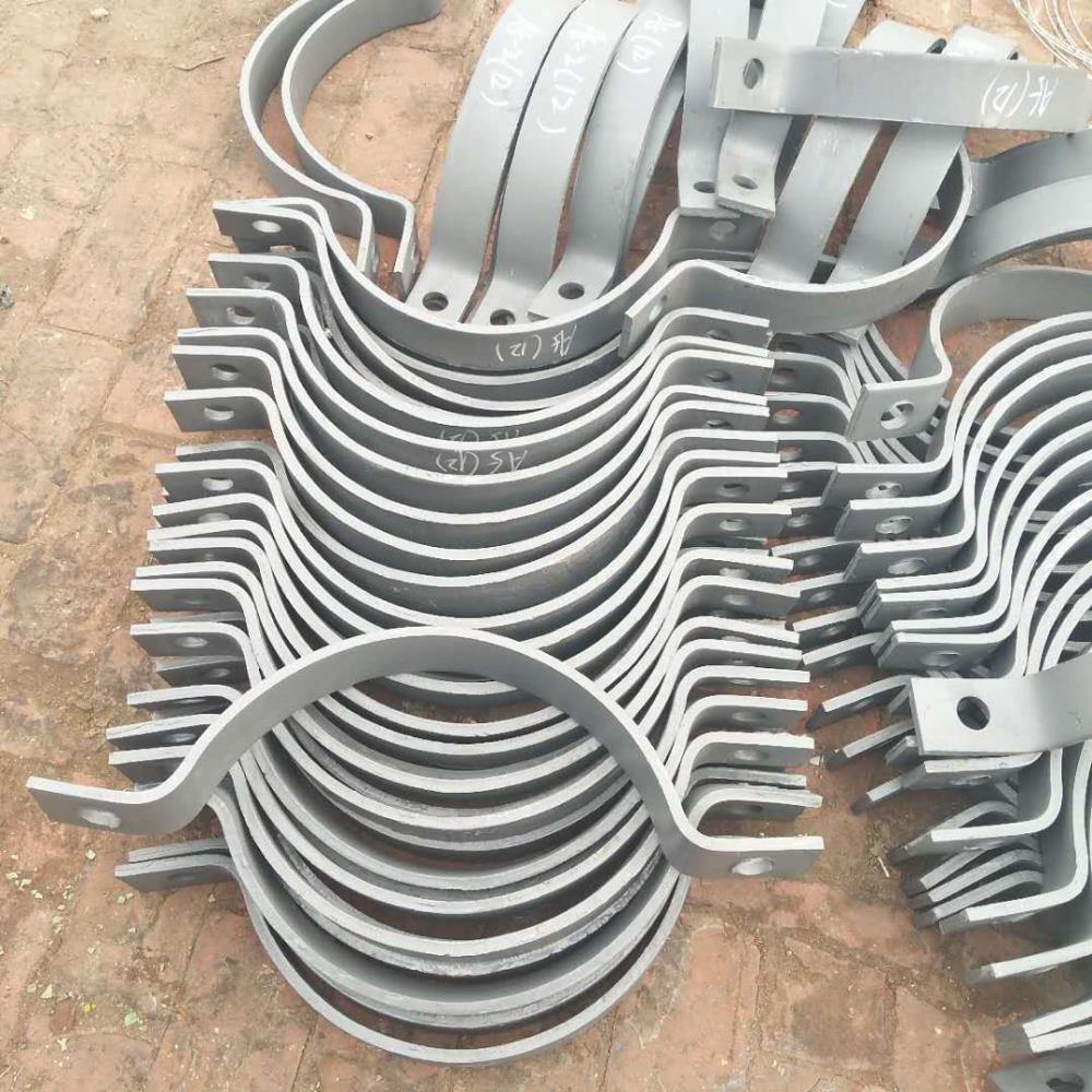 a5基准型双螺栓管夹扁钢管夹化工管道管夹