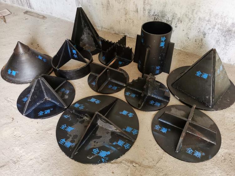 开口型桩尖 平底十字 圆锥形 c型 a型 pvc管桩桩尖