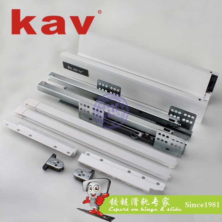 kav 玻璃騎馬抽 家具櫥柜阻尼緩沖托底滑軌 kav智能五金