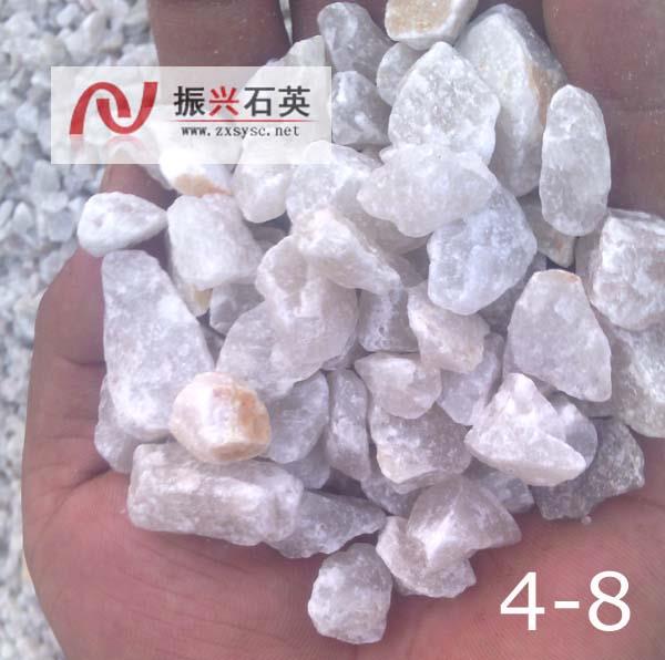 洛陽石英砂濾料4-8毫米石英砂