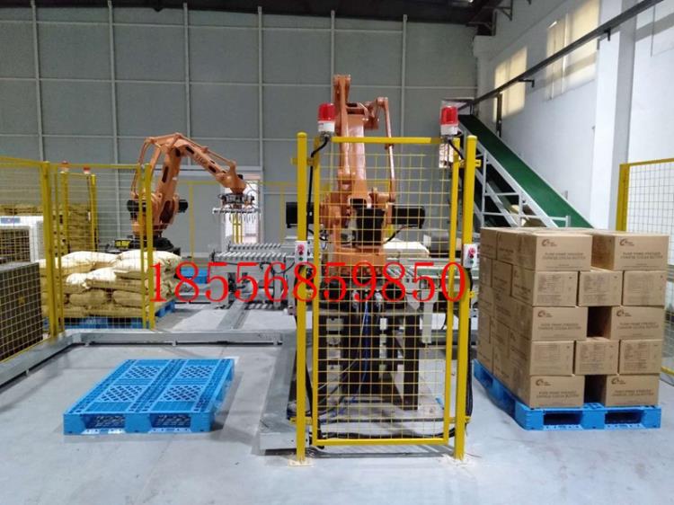 无锡食品自动生产线机械设备面粉自动码垛流水线