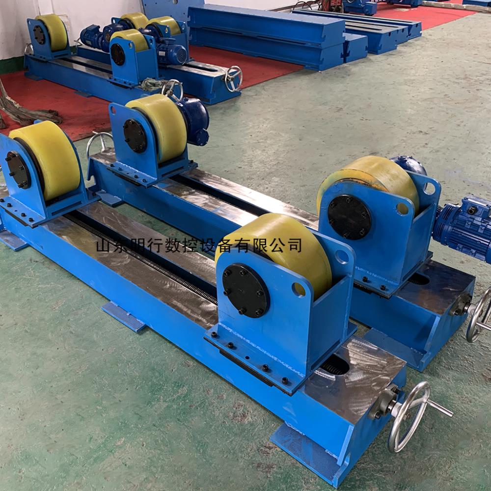 5吨10吨20吨丝杆式焊接滚轮架 可调式 圆筒罐体管道支撑架