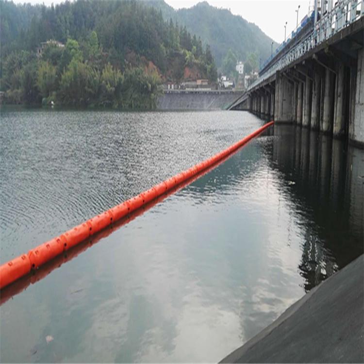 水电站自浮式拦污漂排施工案例