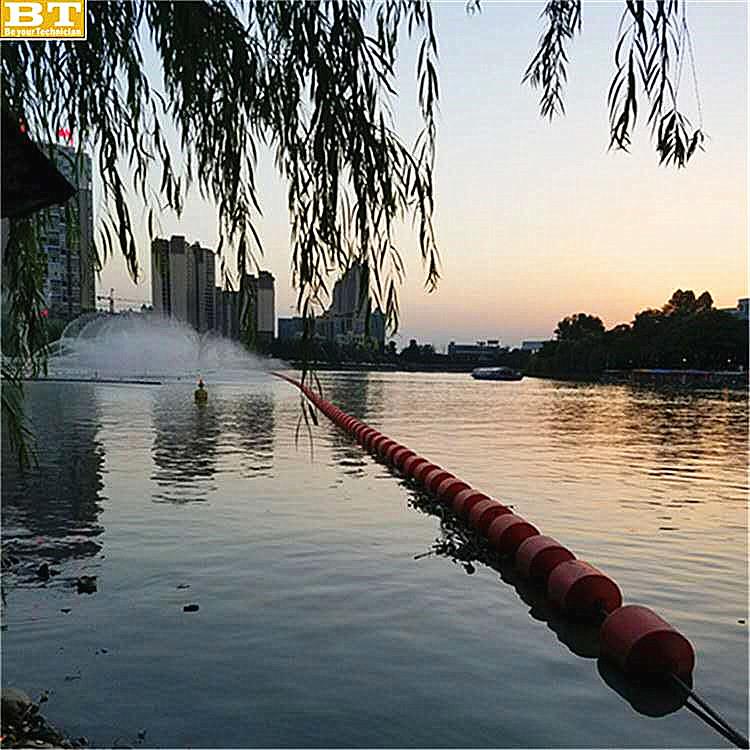 南宁河道浮漂阻挡浮体型号 取水口塑料拦污浮筒