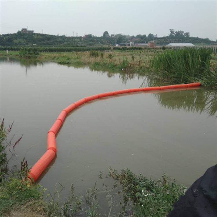 长春河道拦渣装置 浮式水面拦污网