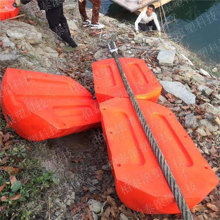 浮式坝前拦污排设计 塘沽水库拦污浮漂