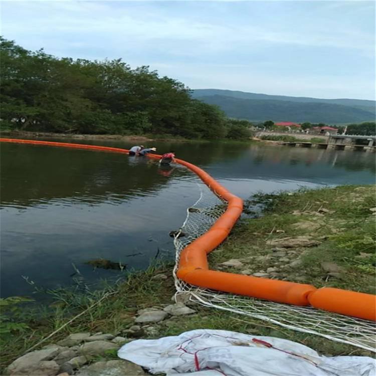 江阴河道拦污浮排 库区航道水葫芦阻挡浮筒