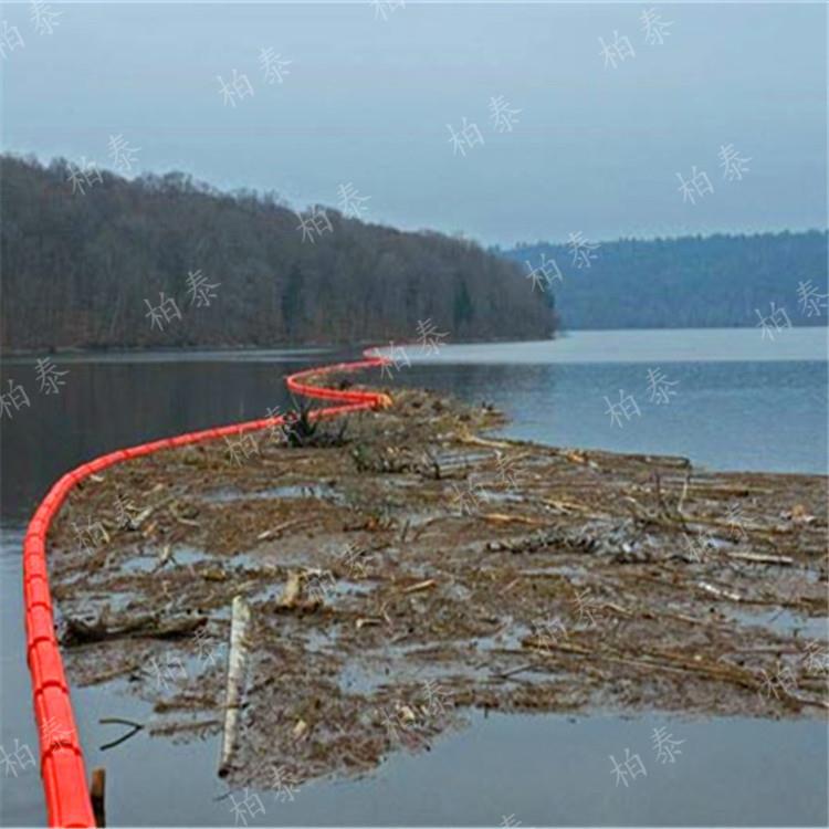 库区汛期树枝拦截浮筒 PE浮管式拦污排