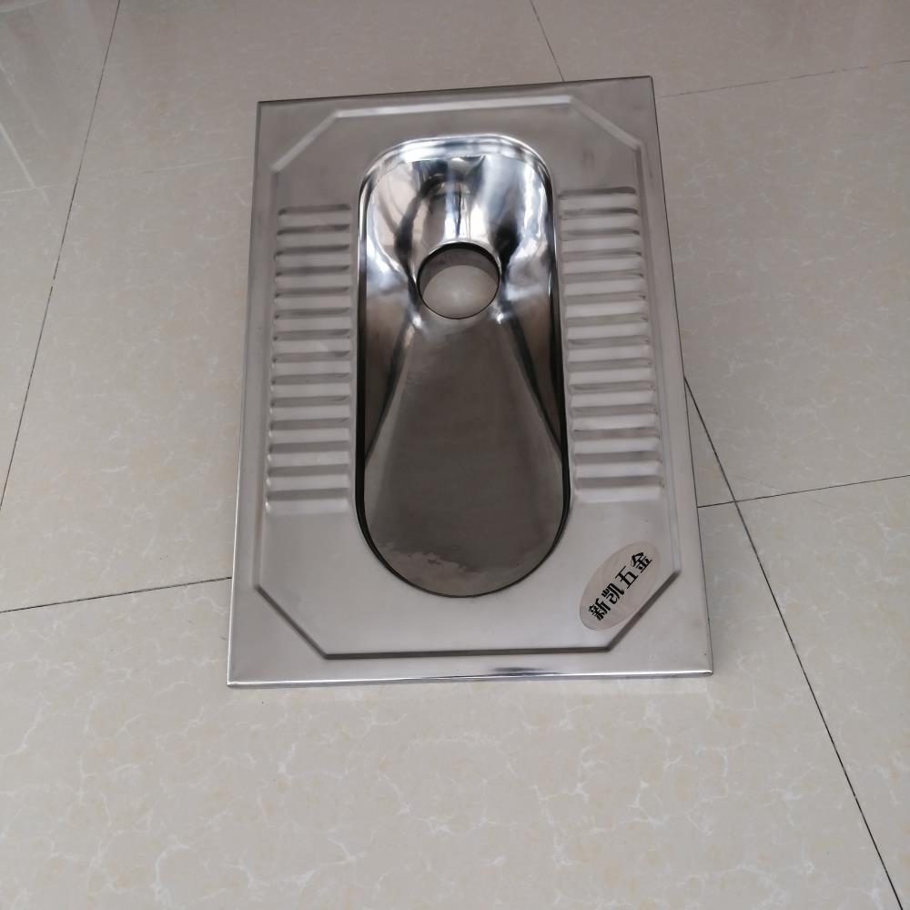 沈阳不锈钢蹲便器标准尺寸公共厕所改建不锈钢蹲坑