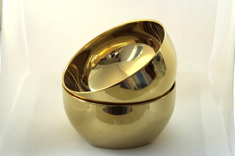 6cm  容量 400ml 重量 138g/个有三种规格:颜色:金色工艺:镀钛金,内外