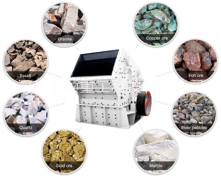 新型礦石反擊式 生產線石料的反擊破碎機