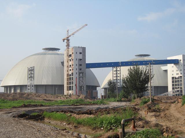 球形儲煤倉儲煤棚網架設計施工