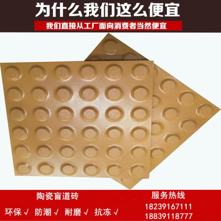 内蒙古盲道砖 盲道辅助设施用瓷砖-全瓷盲道砖