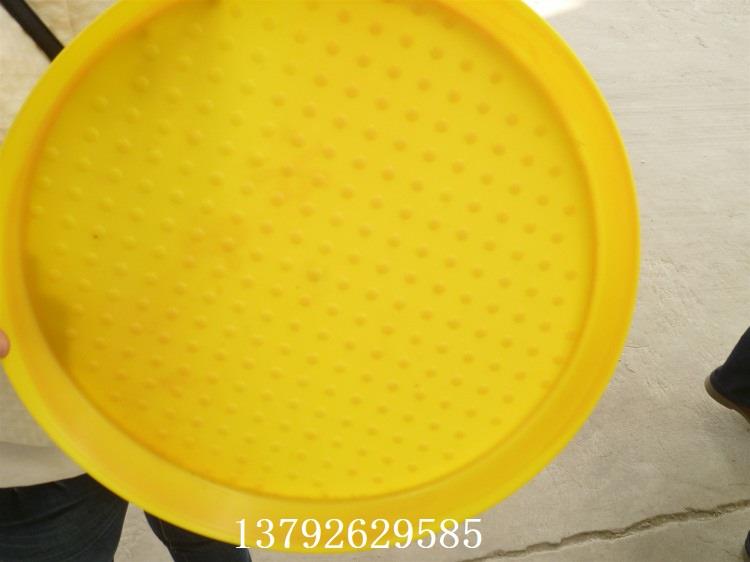 圆形开食盘图片 鸡用塑料桶盘 环保鸡用加食盘